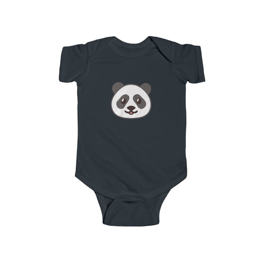 Panda Face Bodysuit, Infant Romper Suit, Baby Onesie, Cute Baby Clothes 5 colors