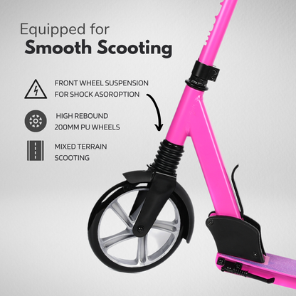 Black - Big 2 Wheel Scooter