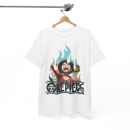 Luxurious men's graphic t-shirt featuring an eye-catching design with vibrant colours, showcasing a character in an adventurous pose, perfect for style enthusiasts.
