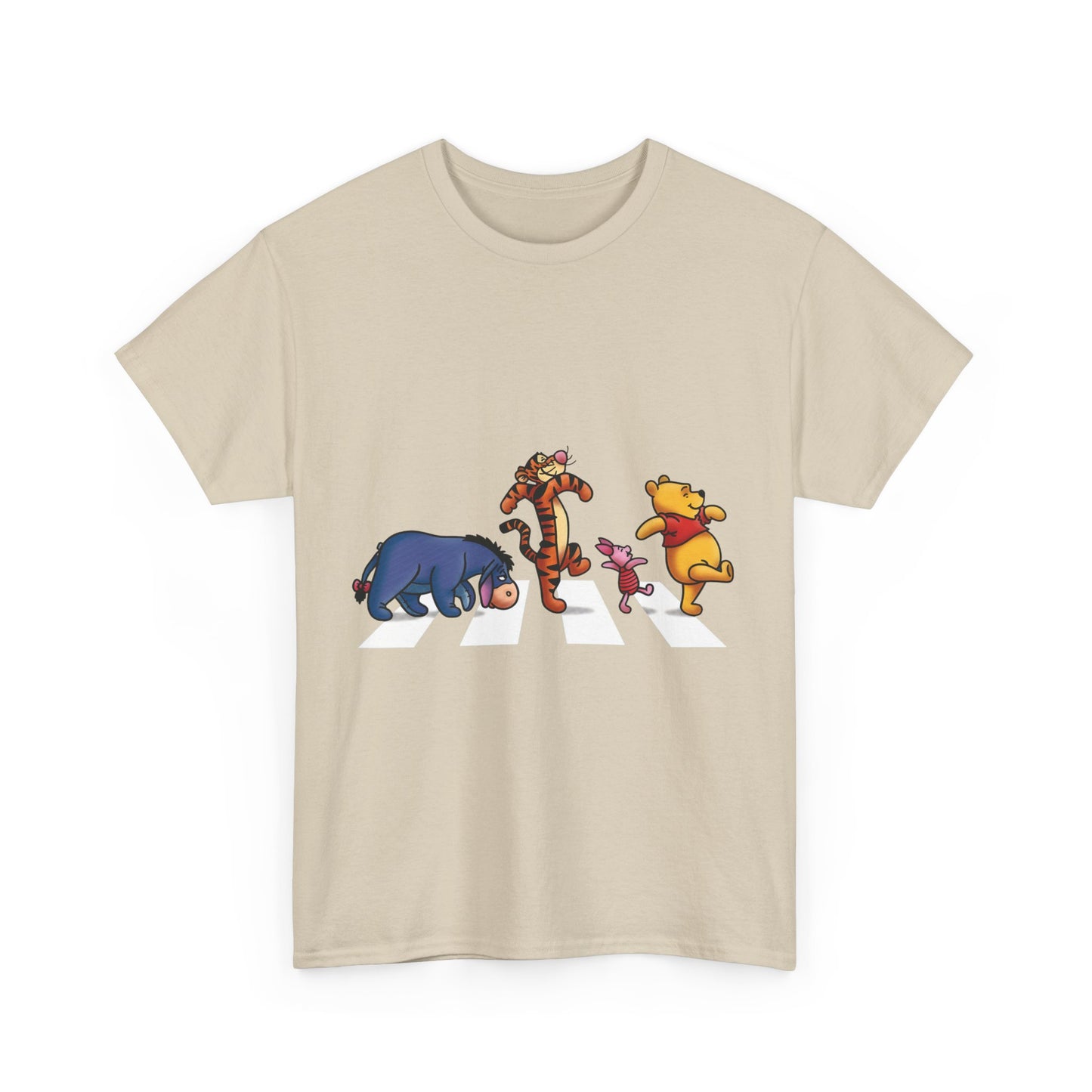 Pooh and friends Abbey Road Graphic T-Shirt Urban Unisex Cotton