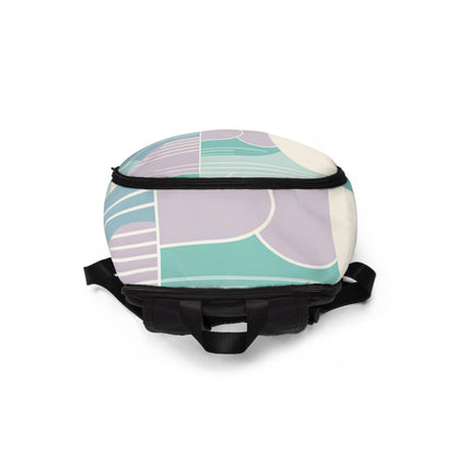 Stylish pastel design of the Modern Pastel Fitness Backpack from Dazzling Dreams Studio, perfect for fitness enthusiasts and casual outings, blending sophistication with practicality.