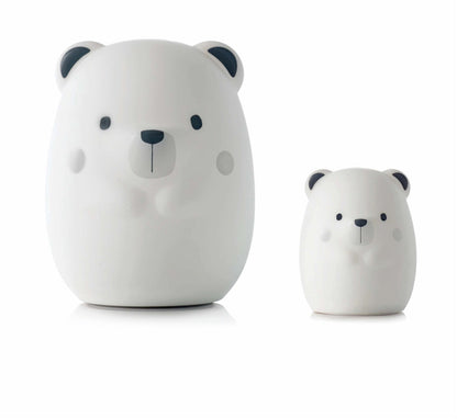 Jane Yum Bear Silicone Night Light – Multicolour Sensory Lamp for Babies