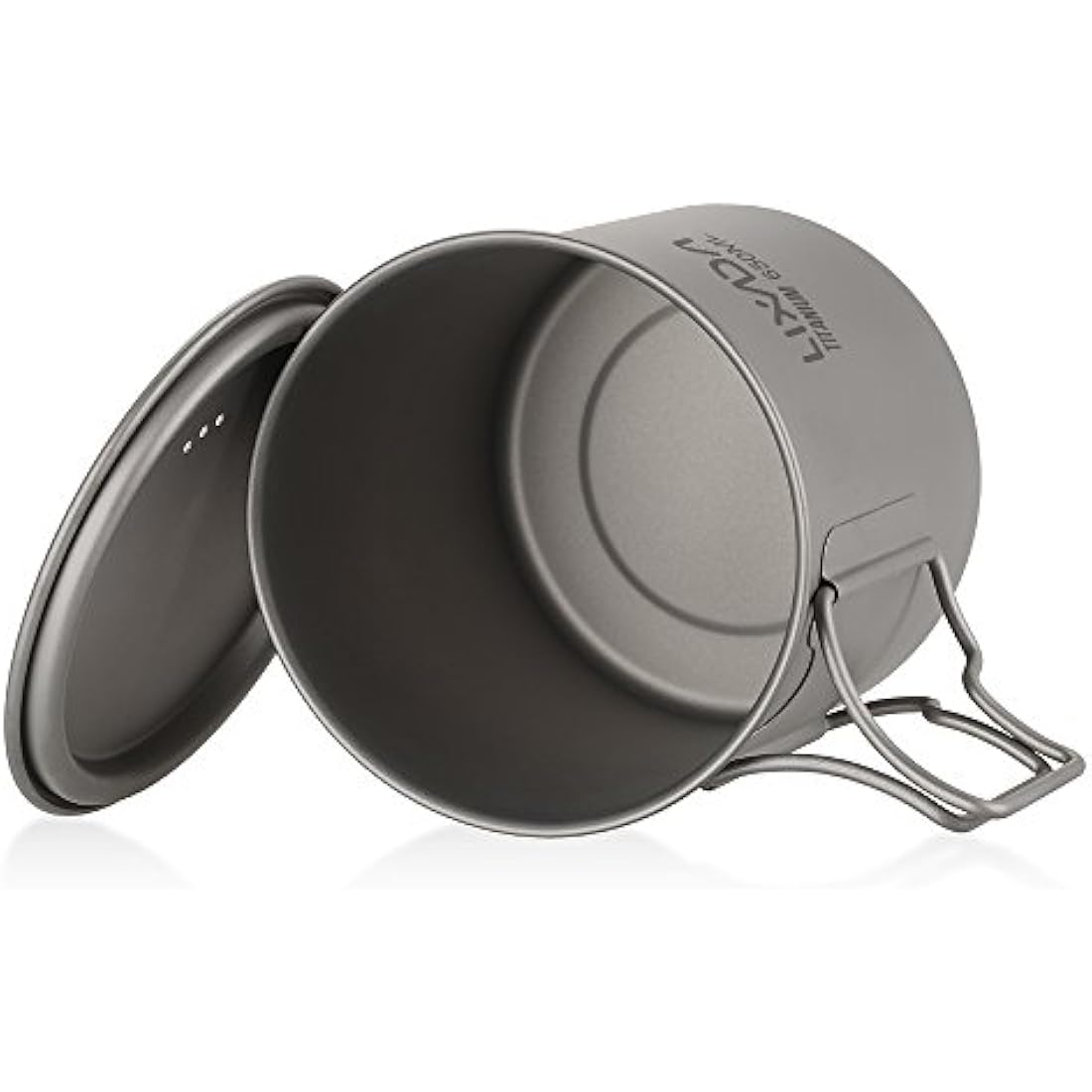 Lixada Titanium Camping cup with Hanging Handle UltraLight Outdoor Water Cup for Picnic, Hiking, Camping, Hiking 300ml / 350ml / 420ml / 550ml / 650ml / 750ml