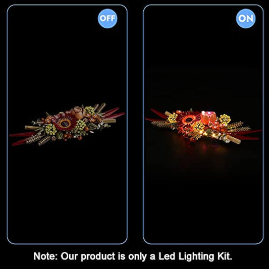 Led Light Kit for Lego Dried Flower Centerpiece, Led Lighting Set for Lego 10314 Dried Flower Centerpiece - Not Include Models, Just Light Set
