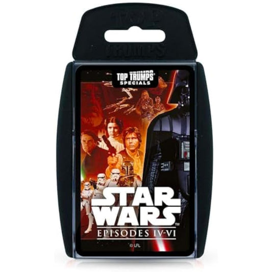 Top Trumps Star Wars Episodes 4-6 Specials Card Game, Play with Luke Skywalker, Darth Vader, Emperor Palpatine and Obi-Wan Kenobi, Educational for 2 plus players makes a great gift for ages 6 plus