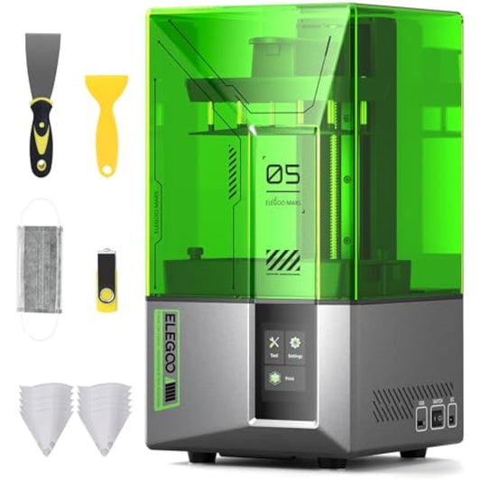 ELEGOO Mars 5 Resin 3D Printer, 4K LCD MSLA Printer Automatic Levelling for Beginning, Desktop 3D Printer with Printing Size of 143.43 x 90 x 150 mm³