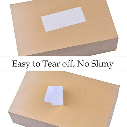 Sticky Labels Roll, Self Adhesive Labels White Sticky Label Blank Label Stickers for Office, Kitchen, Supermarket and Laboratory (1000PCS 90 * 40mm)