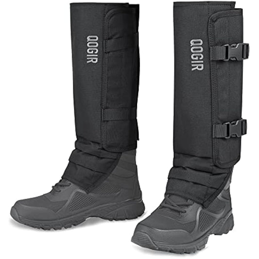 QOGIR Snake Gaiters for Hunting: Durable Snake Guards, Snake Gaiter Leggings for Men & Women, Snake Bite Protection for Lower Legs, Snake Proof Gaiters with Adjustable Size