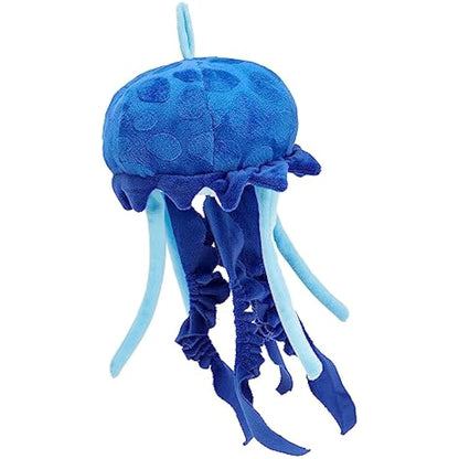 Zappi Co 100% Recycled Plush Jellyfish Blue Toy (33cm Height) Stuffed Soft Cuddly Eco Friendly animals Collection For New Born Child First kid
