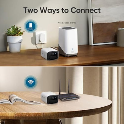 eufy Security SoloCam C210 Security Camera Outdoor Wireless, 2K Resolution Home Security Camera, IP67 Weather Resistant, No Monthly Fee, 2.4 GHz Wi-Fi, HomeBase S380 (HomeBase 3) Compatible
