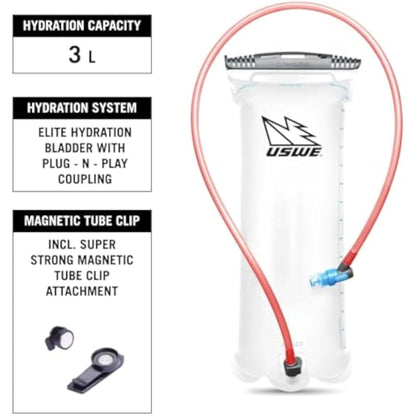 USWE MTB Hydro - Hydration Pack for Cycling, Mountain Biking, E-MTB and Gravel Riding, Backpack with Water Bag
