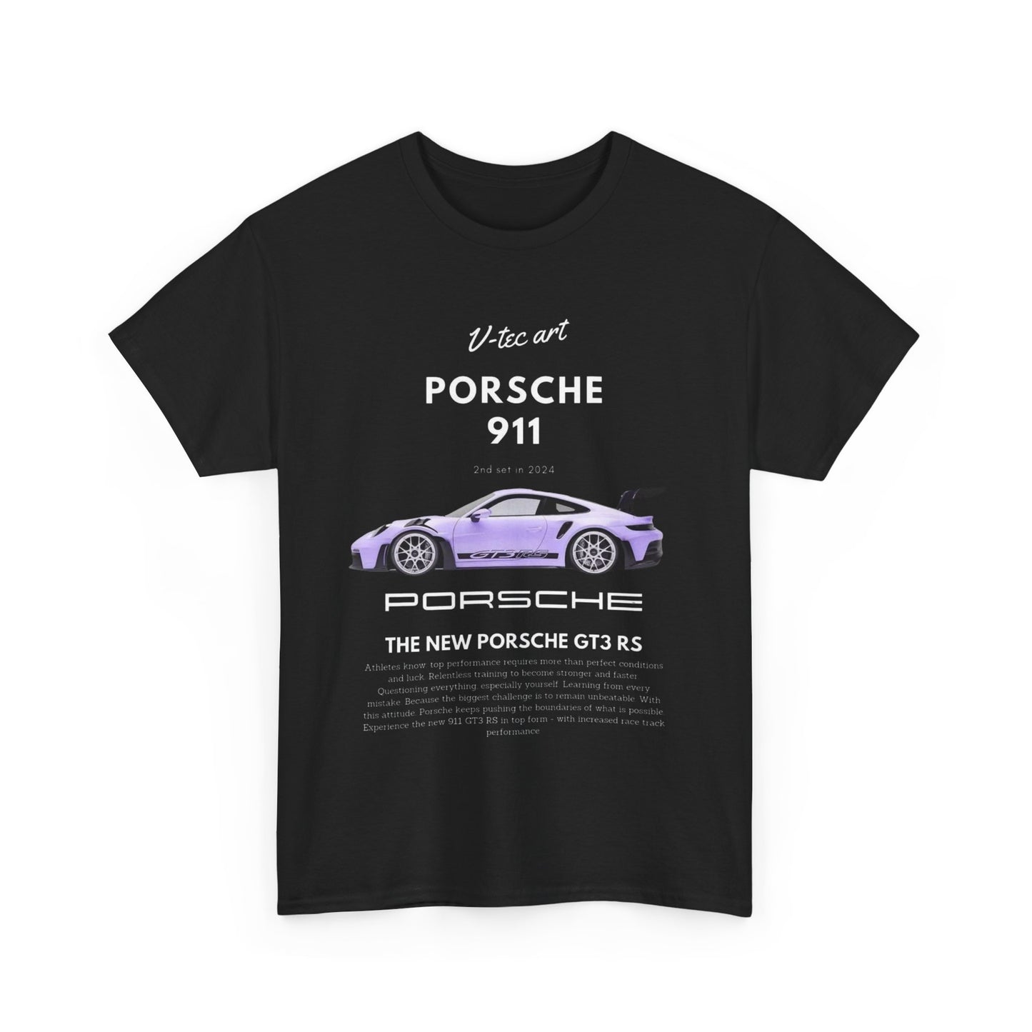 Porsche 911 GT3 RS Unisex T-Shirt: V-tec Art Men's/Women's Tee Urban Street