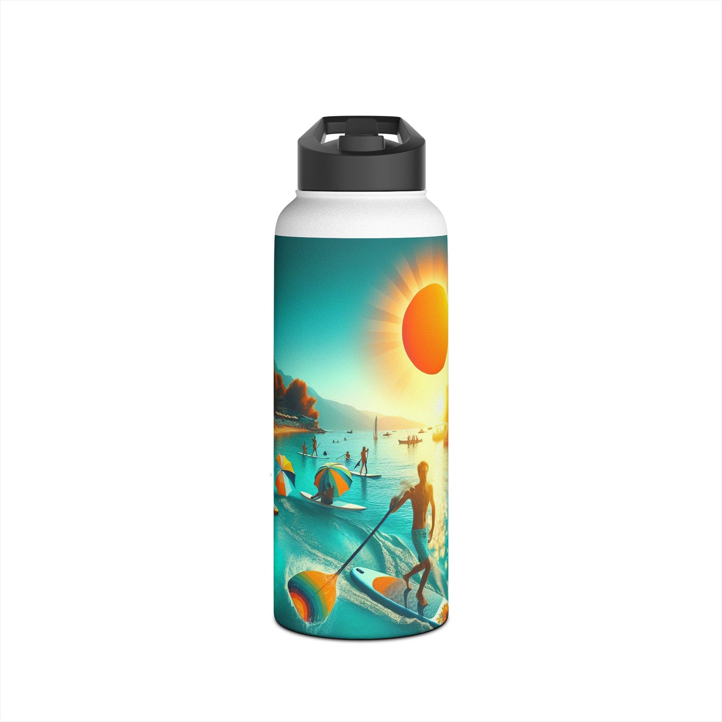 Fantasy Paddleboarding Stainless Steel Water Bottle, Standard Lid