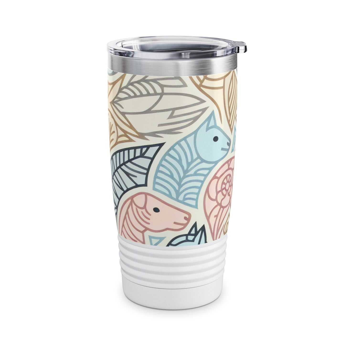 Pastel Pulse Artistry - 20 oz Drinks Tumbler Travel Flask