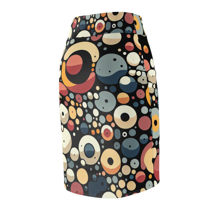 Model wearing the Emerson Belleau Pencil Skirt by Dazzling Dreams Studio, elegantly styled for both office and upscale events, demonstrating versatility and chic appeal.