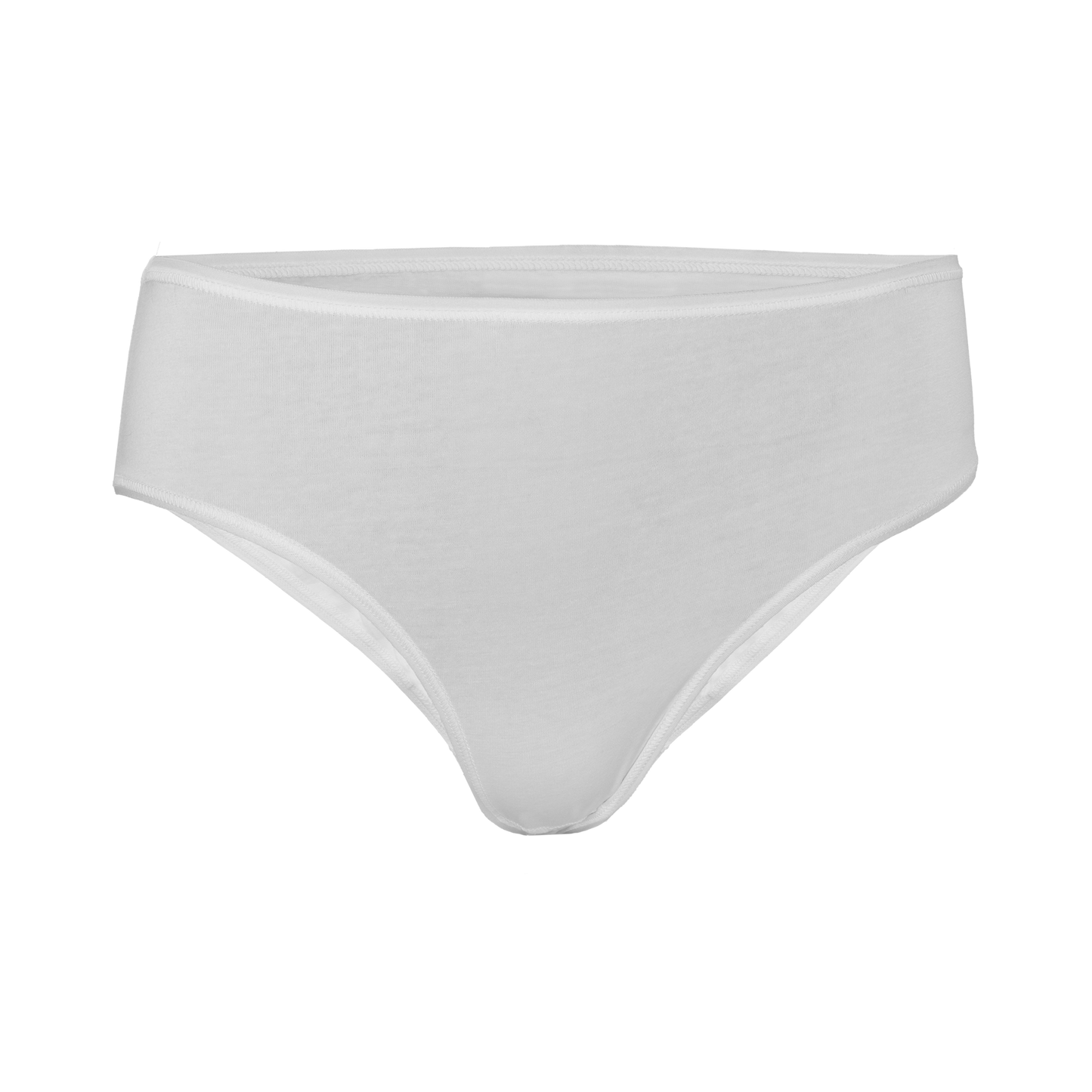 Artistic view of luxury organic cotton briefs featuring a stylish logo transfer print, perfect for eco-conscious consumers.
