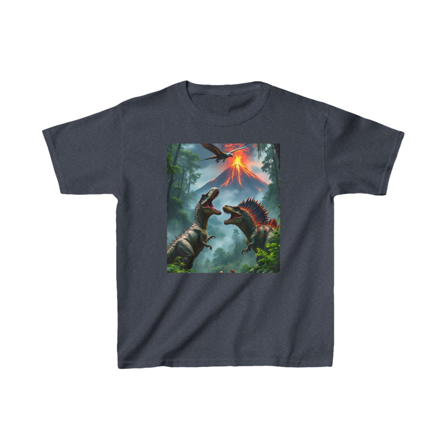 Kids Dinosaur Heavy Cotton Tee 16 colors