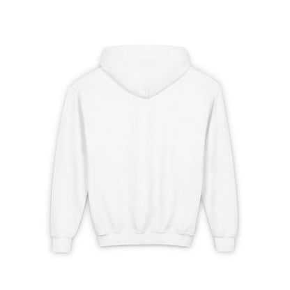 Plain back view of a white pullover hoodie, ideal for showcasing personal style while celebrating the Wicked Movie.