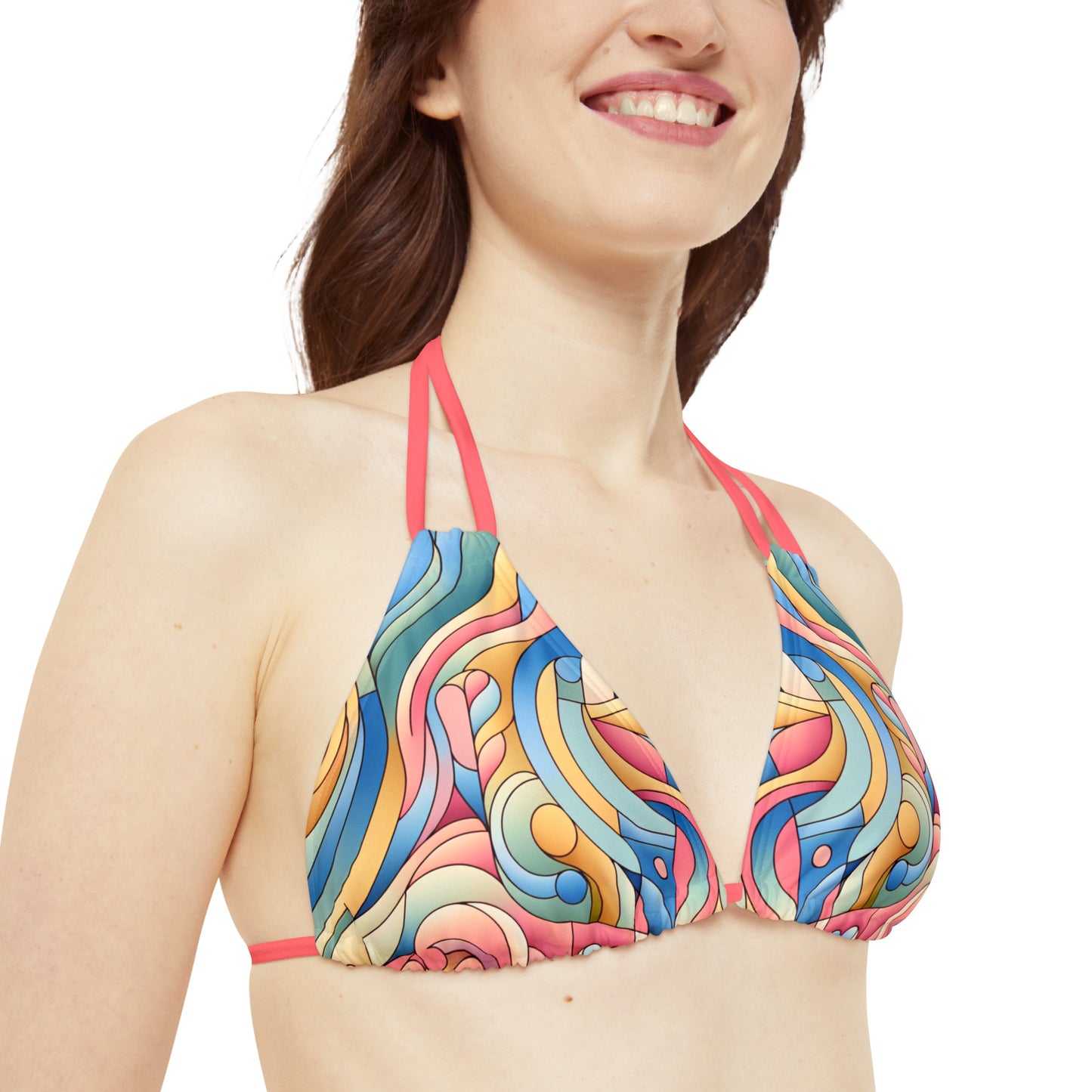 Energetic Move  Strappy Triangle Bikini Top