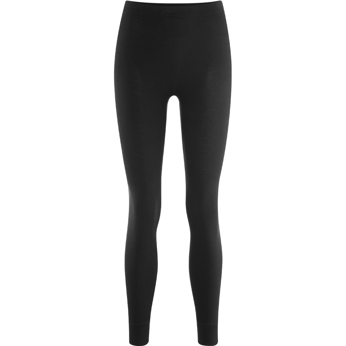 Seamless design of women's luxury leggings, highlighting the clean finish and uninterrupted drape along the leg.