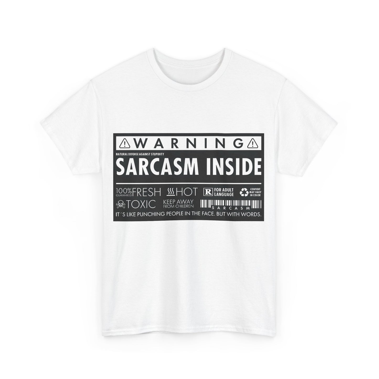 Sarcasm Inside Graphic T-Shirt Urban Unisex Cotton Tee