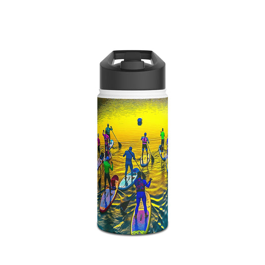 Fantasy Paddleboarding Stainless Steel Water Bottle, Standard Lid