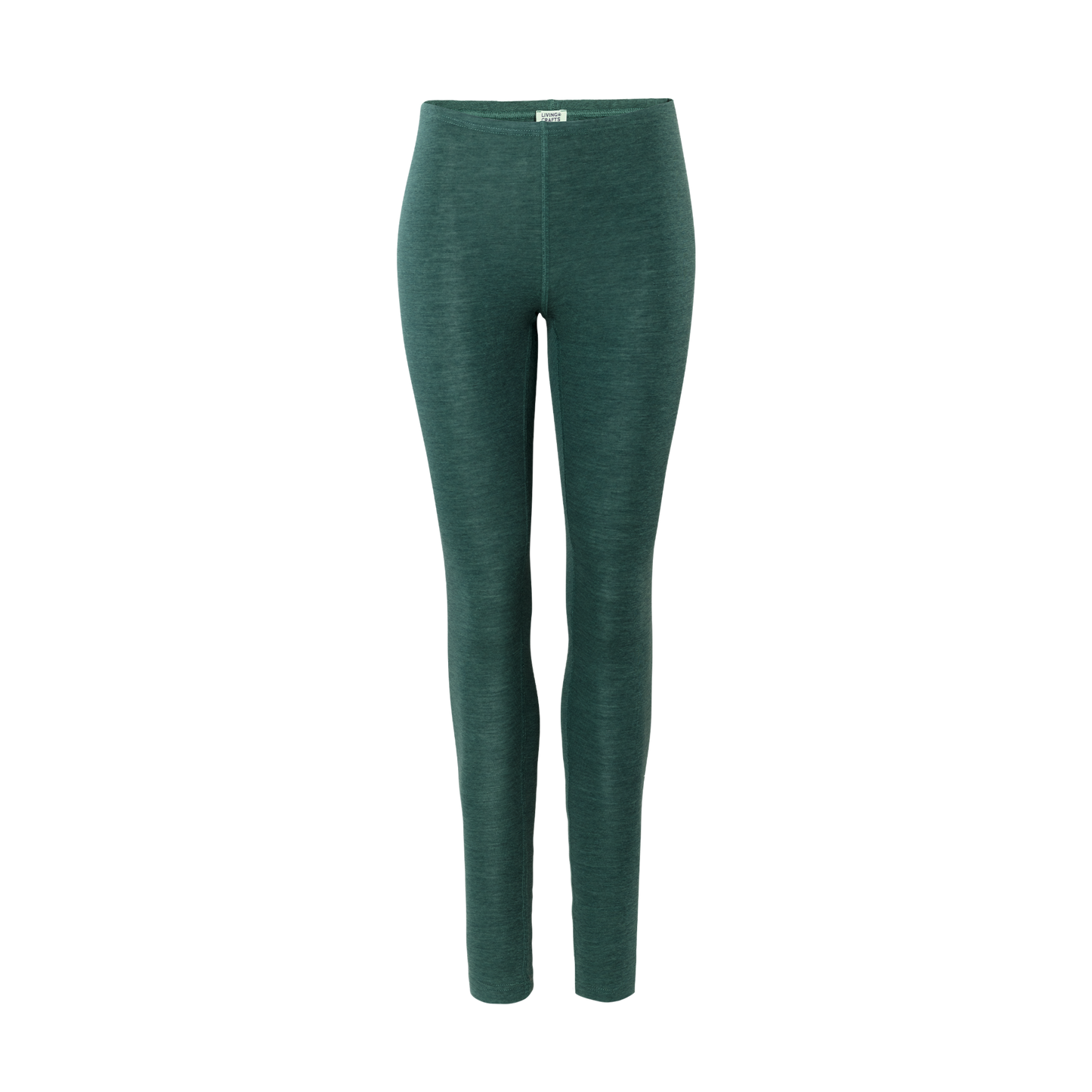 Chic close-fitting wool and cotton leggings, ideal for stylish layering in a luxurious, sustainably made fabric.