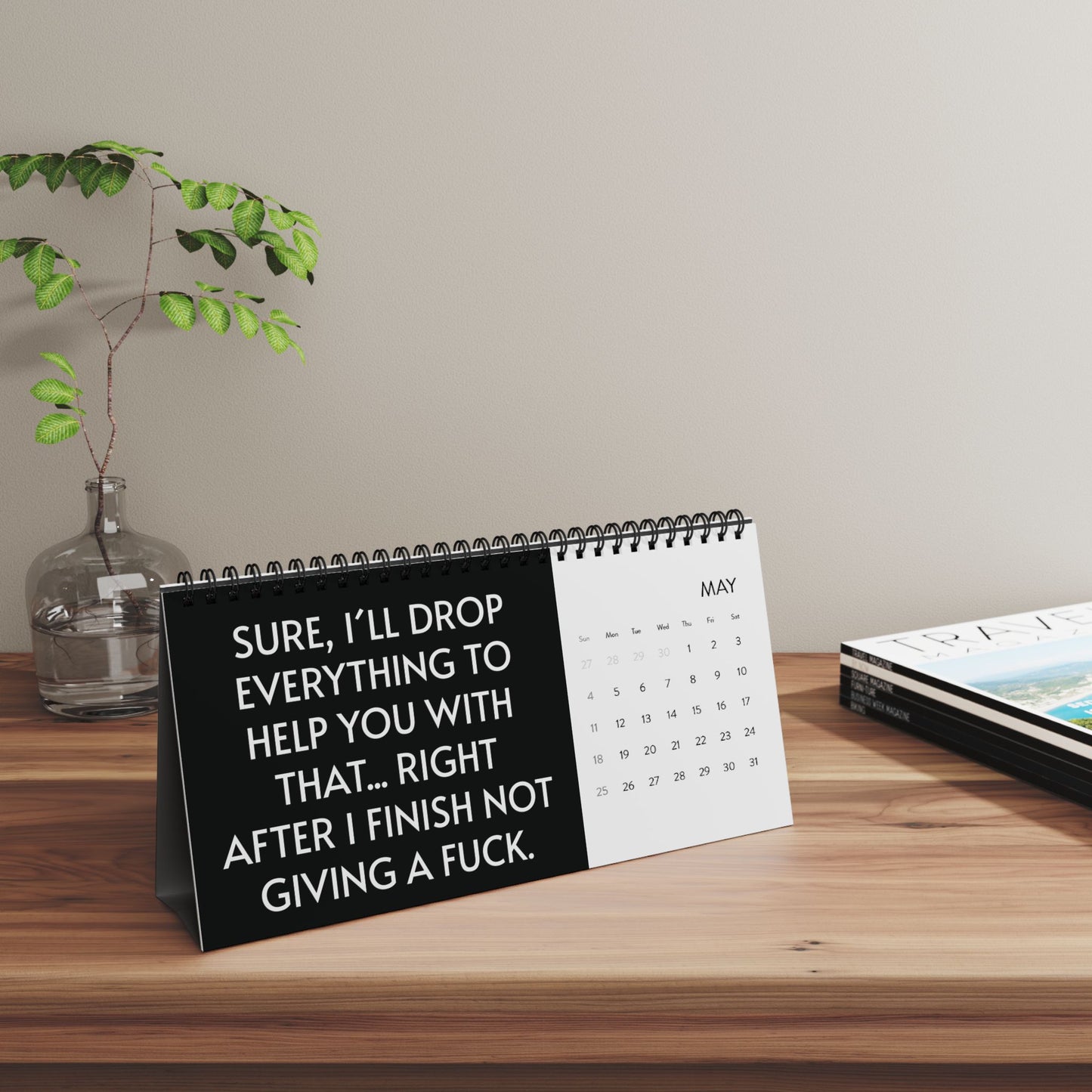 Humorous workplace Desktop Calendar 2025