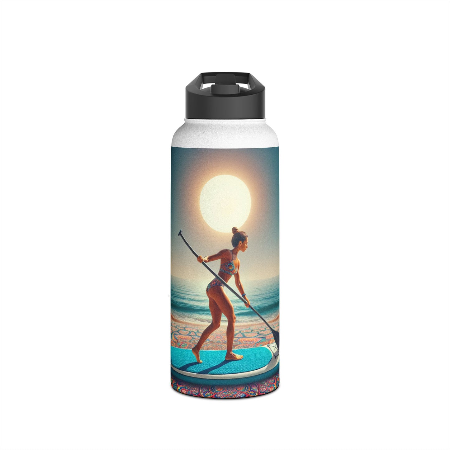 Fantasy Paddleboarding Stainless Steel Water Bottle, Standard Lid