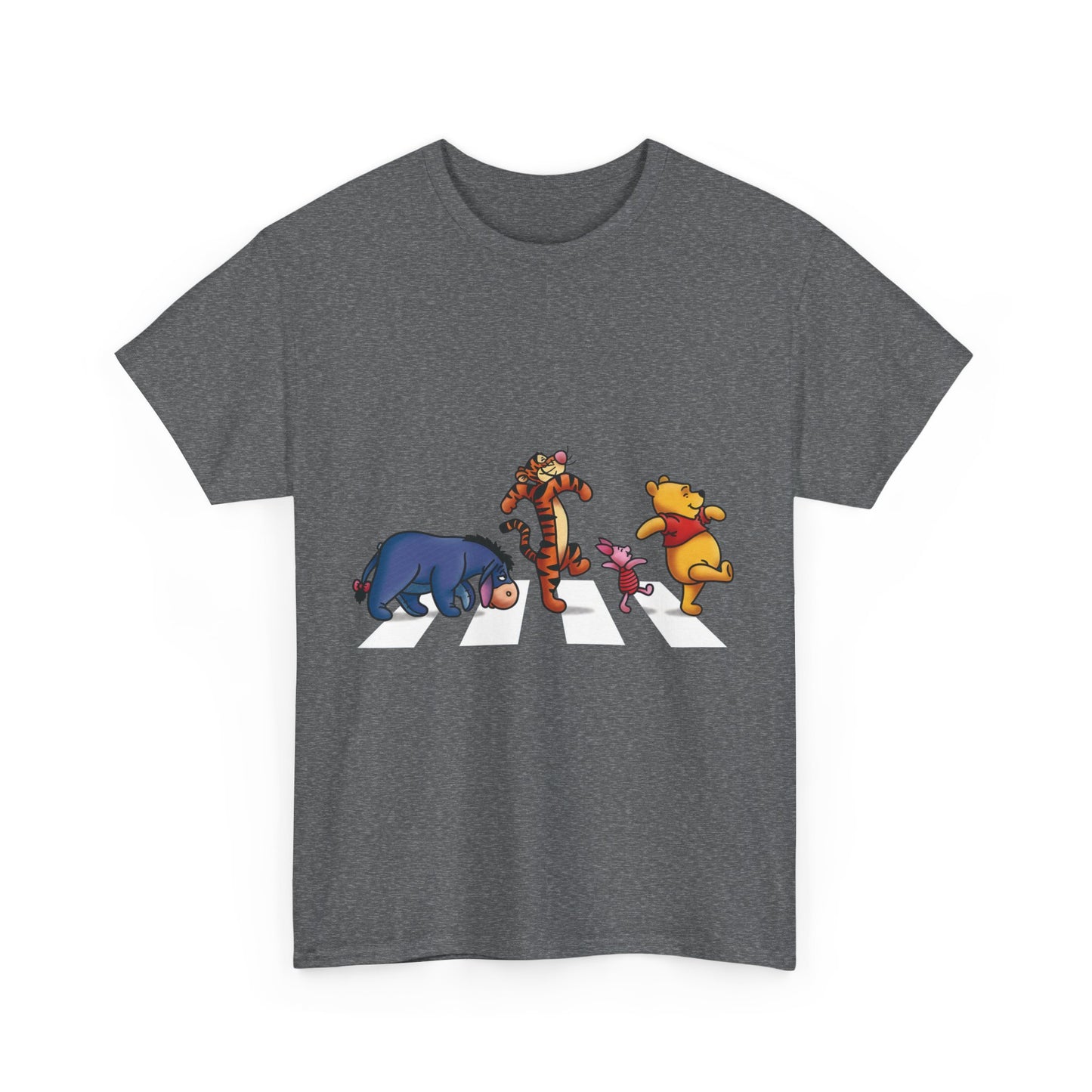 Pooh and friends Abbey Road Graphic T-Shirt Urban Unisex Cotton