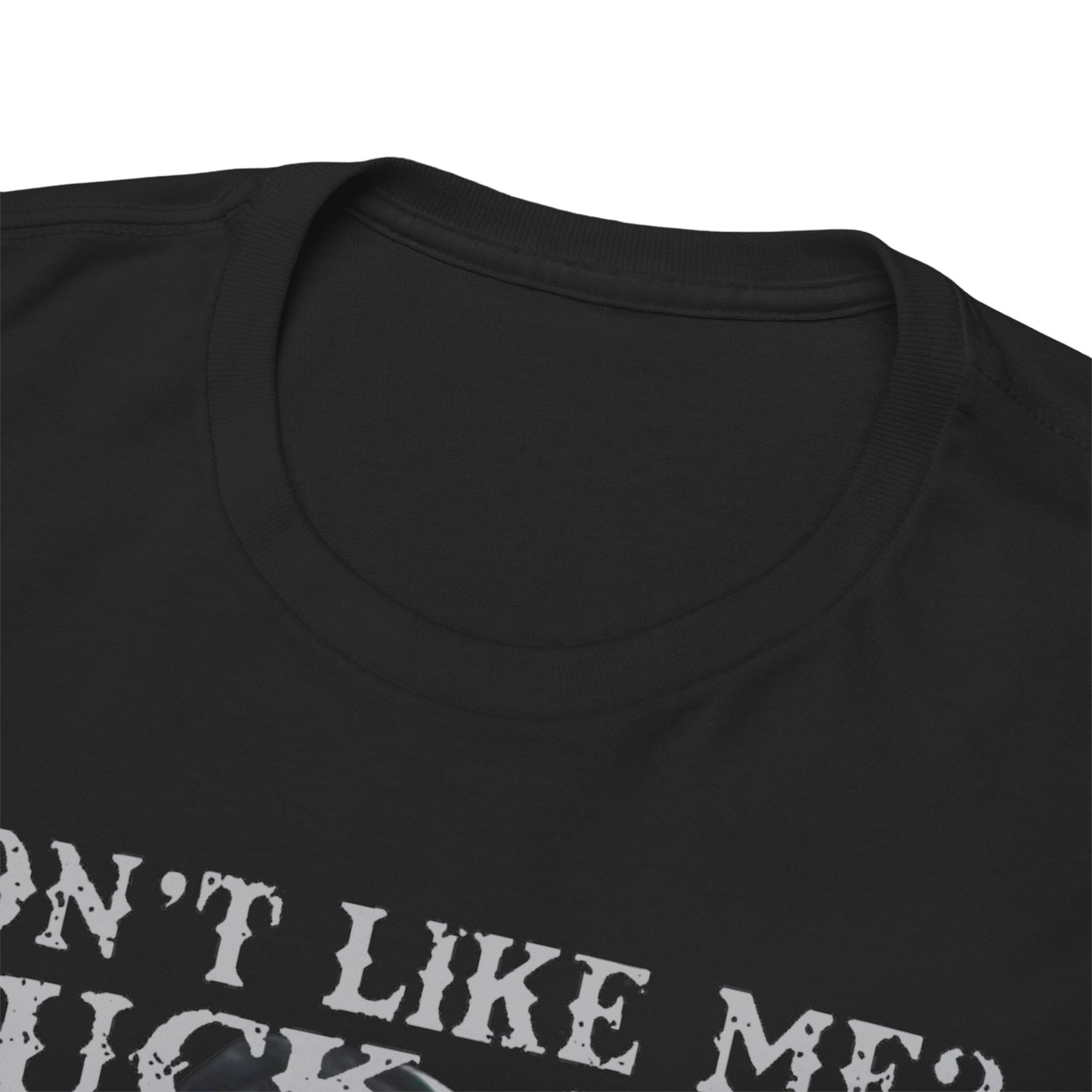 Funny Men's T-Shirt: Don't Like Me? Problem Solved - Sarcastic Nun Tattoo Design