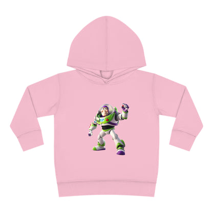 Luxurious Buzz Lightyear Toy Story hoodie in pink, perfect for young adventurers aged 2-5 years.
