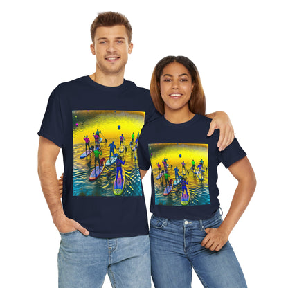 Stunning paddleboarding design on the Delightful T-Shirt by Dazzling Dreams Studio, perfect for showcasing your love of water sports.