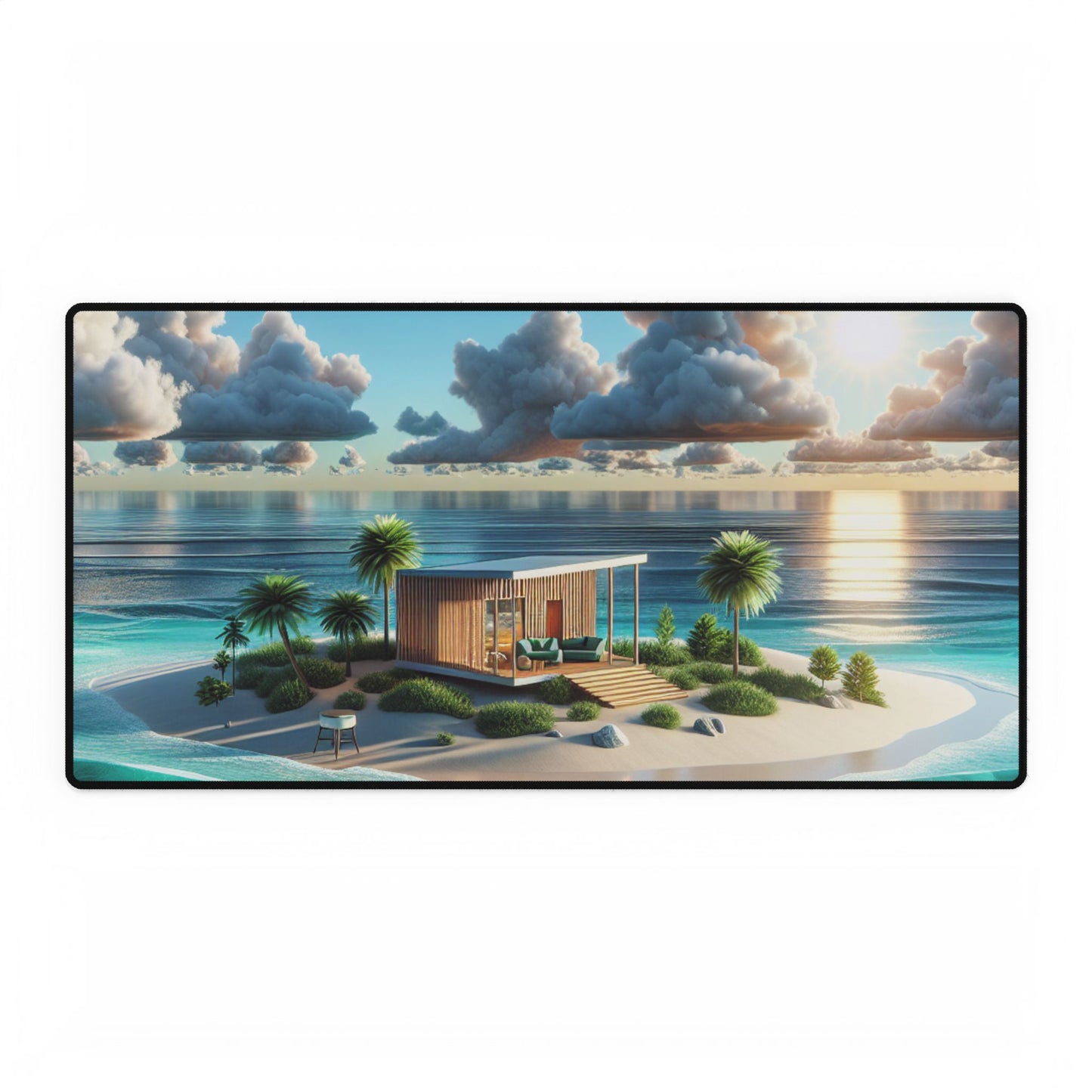 Sunbliss Palmtree Mirage- Desk | Mouse Mat 3 Sizes