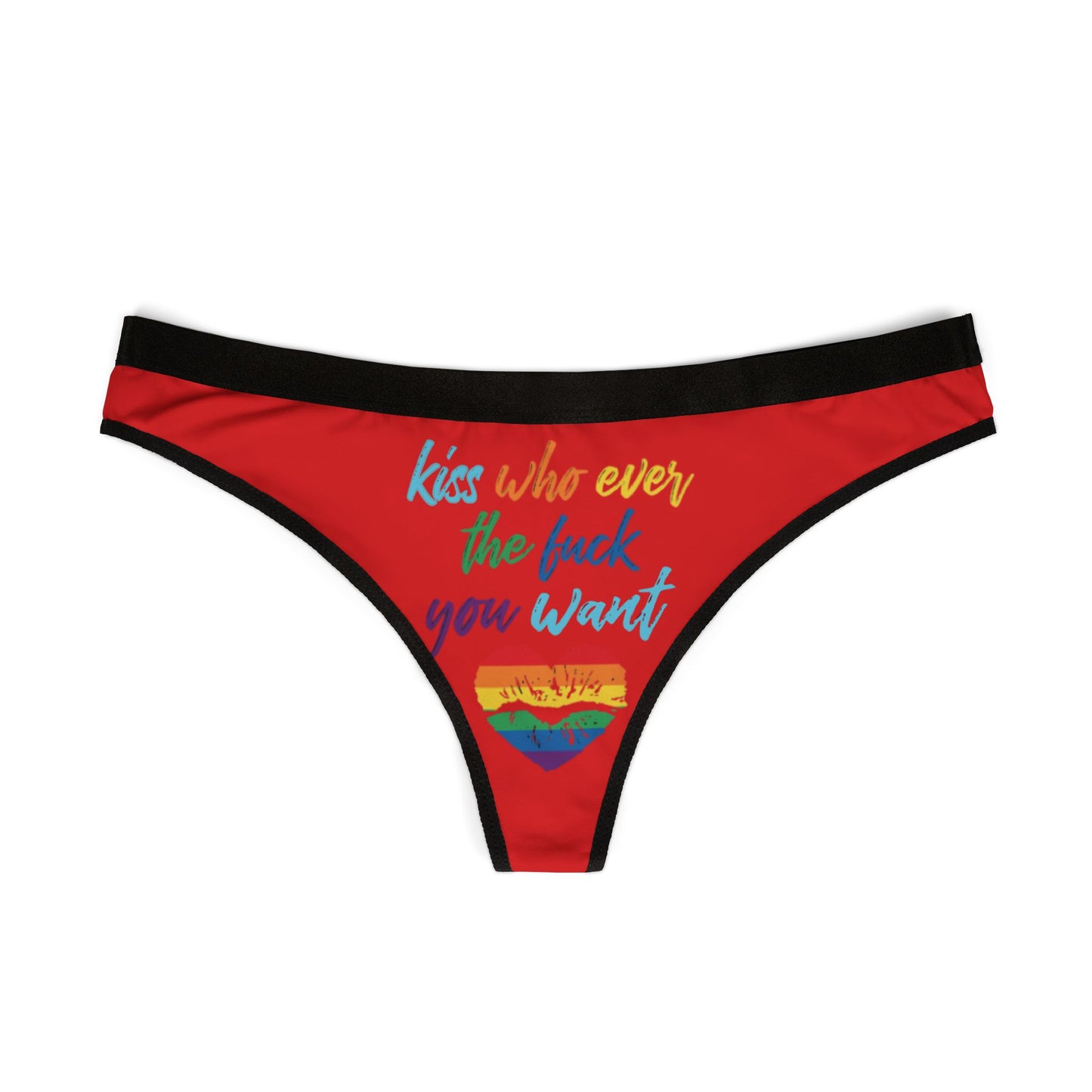 Valentines Naughty Gift Cheeky Women Thong funny Birthday Anniversary PRIDE LGBT