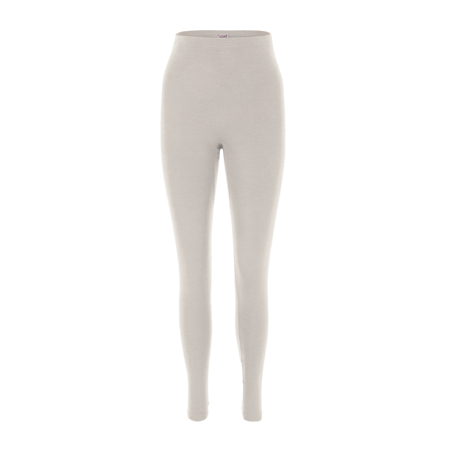 Stylish and comfortable women's leggings made from organic wool and silk, designed with an elasticated waistband for a flawless fit.