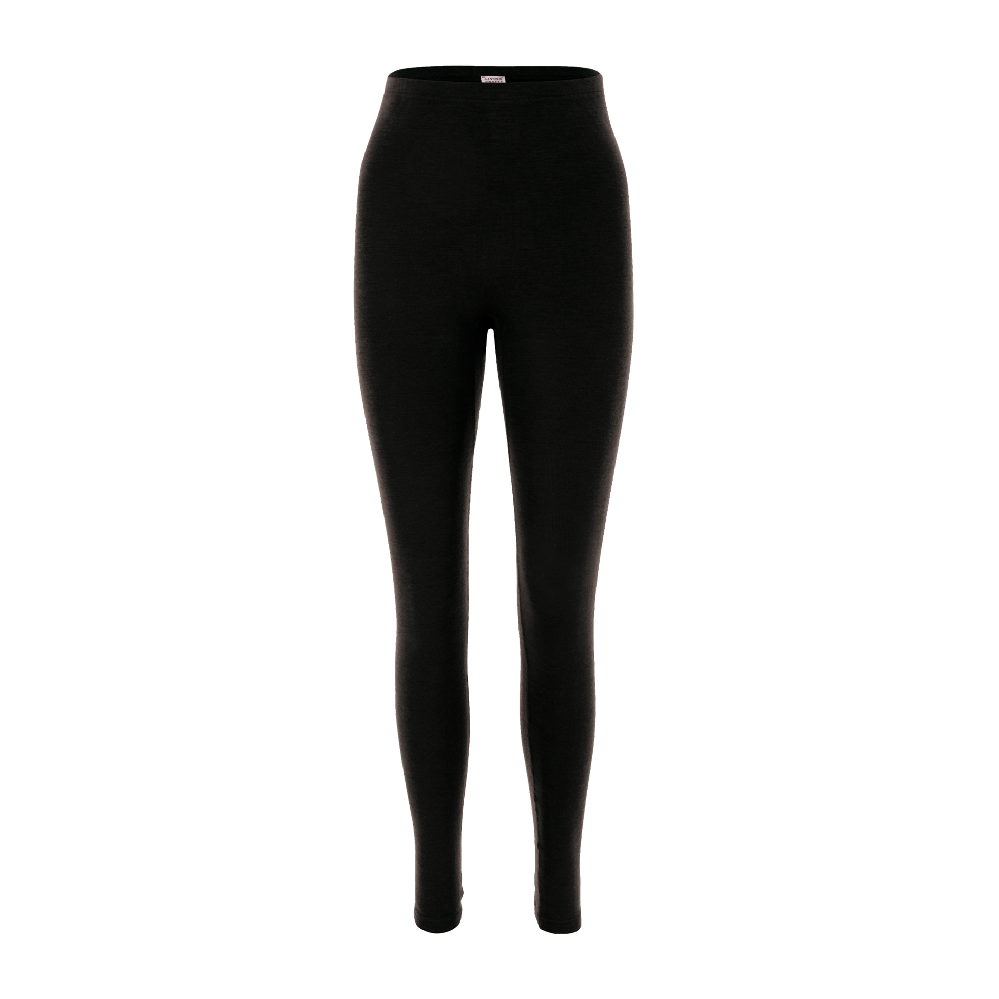 Model wearing luxury organic wool and silk leggings, emphasizing their sleek design and versatility for everyday wear.