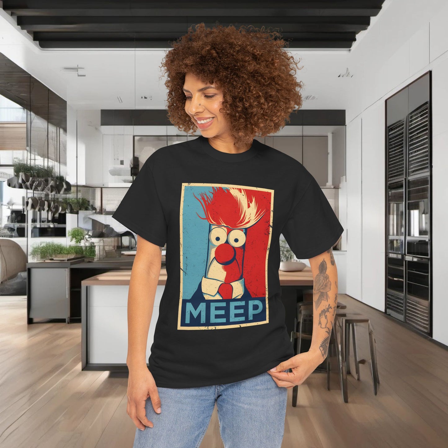 Muppets Beaker Meep Graphic T-Shirt Urban Unisex Cotton