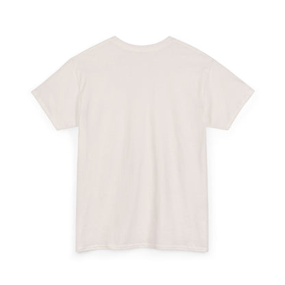 Back view of a refined Adicats Logo Graphic T-Shirt in white, crafted from premium cotton for utmost comfort.