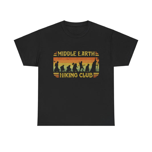 Middle Earth Hiking Club Tolkien Graphic Unisex  Tee Shirt