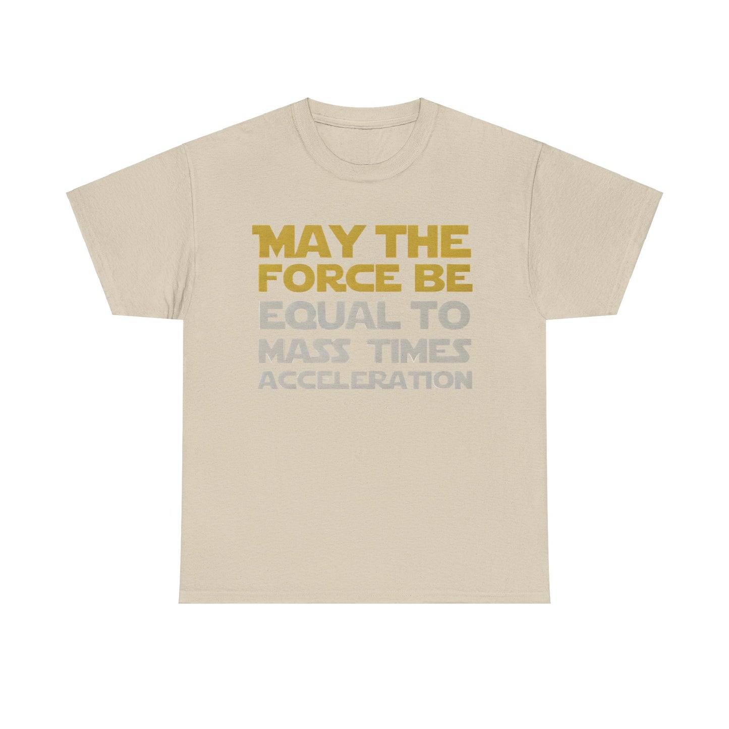 May the Force Star Wars vs Newton Graphic Unisex  Tee Shirt