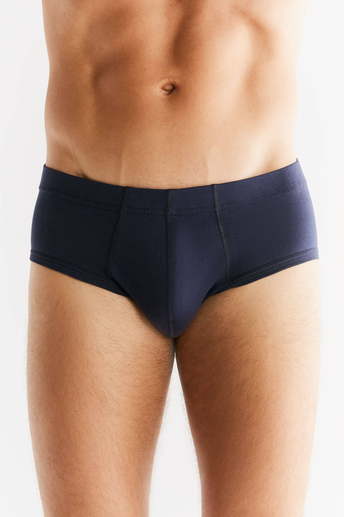 Elegant organic cotton men's briefs crafted for ultimate comfort and style, showcasing an eco-friendly design.