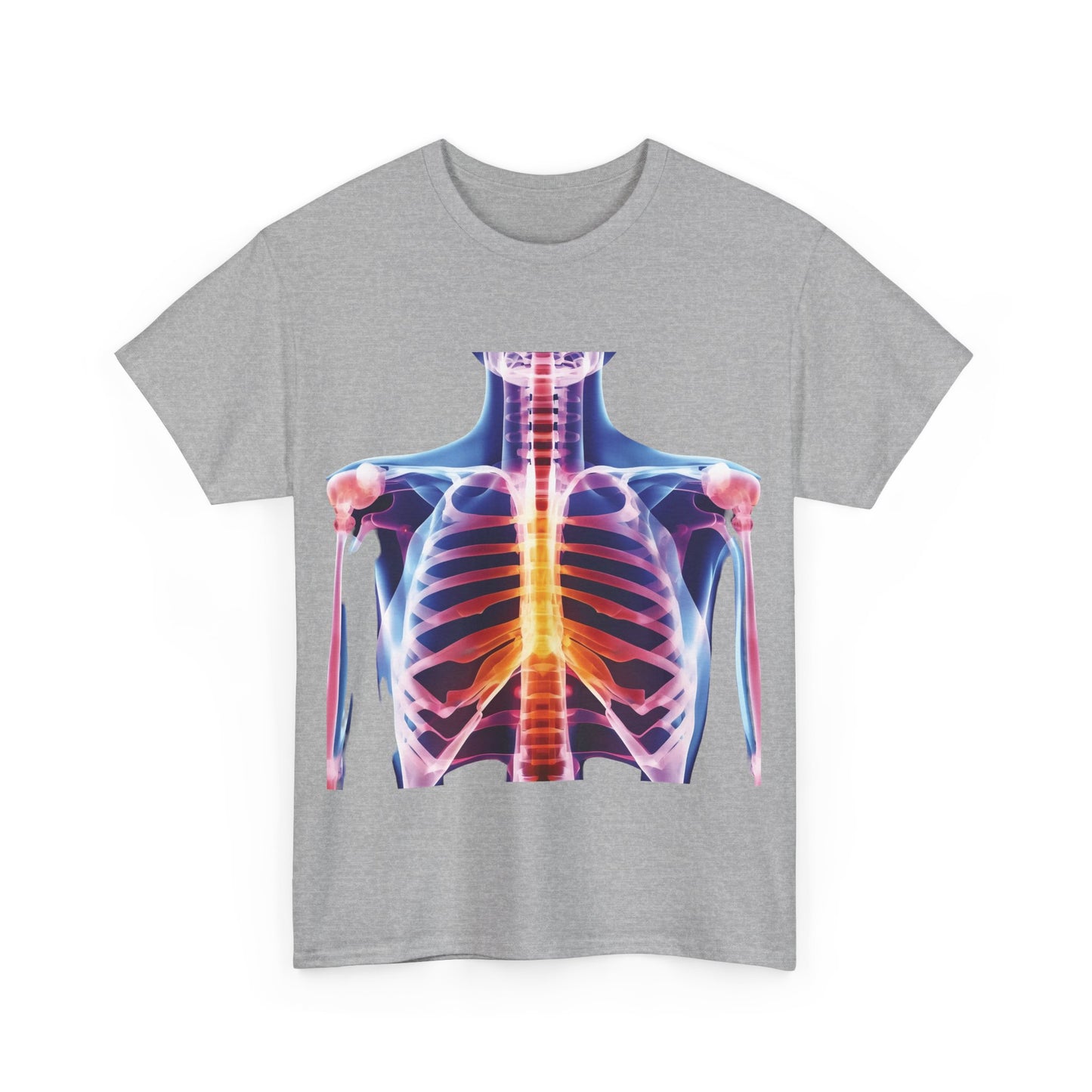 Xray Graphic T-Shirt, Urban Streetwear Top, Unisex Cotton