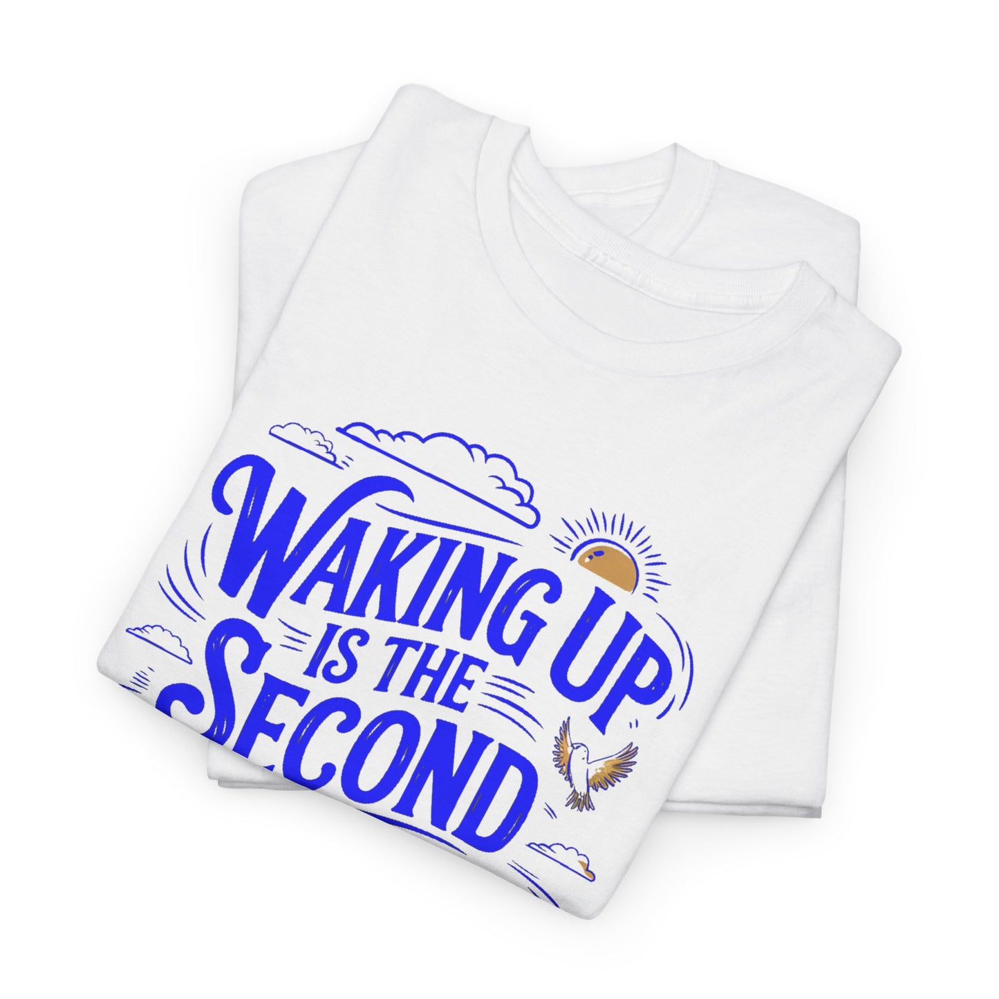 Waking up Funny Mens  Graphic T-Shirt Unisex Cotton Urban Street