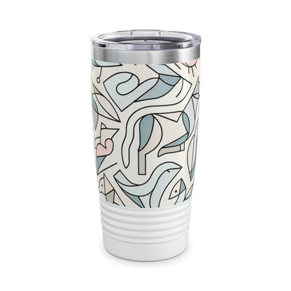 Elegant Pastel Power Palette 20Oz Tumbler by Dazzling Dreams Studio, showcasing vibrant pastel colours and stylish design, perfect for insulated drinkware and everyday luxury.