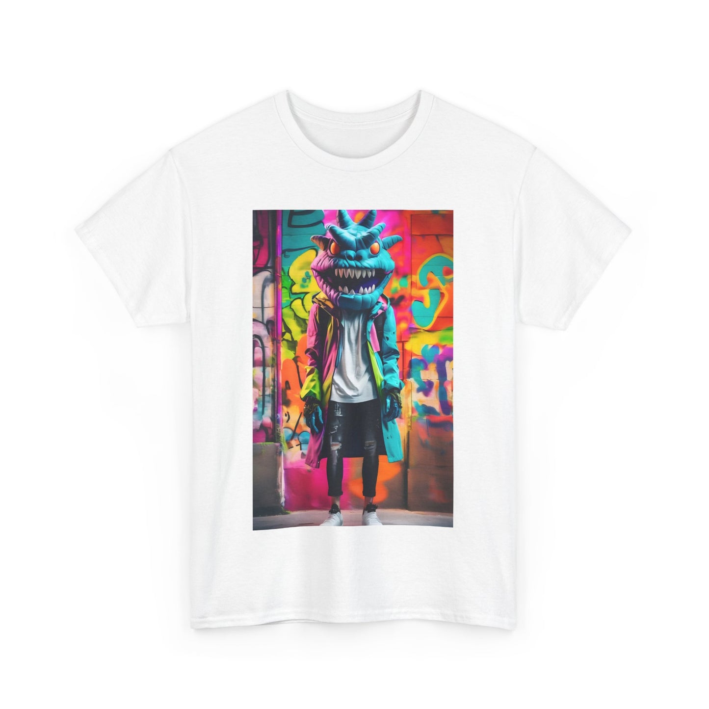 Street Monster Graphic T-Shirt, Urban Streetwear Top, Unisex Cotton