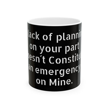 Inappropriate Slogan Ceramic Mug - A funny office mug perfect for cheeky coffee lovers.