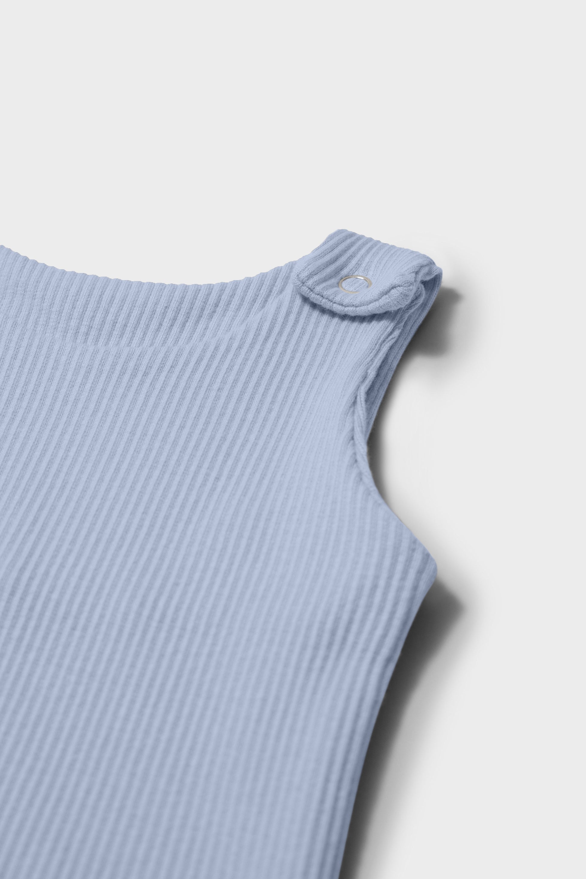 Personalised baby dungarees in powder blue by DreamBuy, crafted from breathable fabric, ideal for all seasons and everyday use.