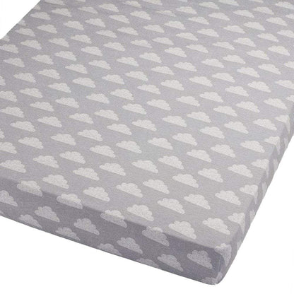 4x Spacesaver Cot Fitted Sheet 100% Cotton 100x52cm