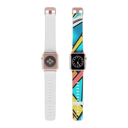 Stylish DesignVibe Apple Watch Band by Dazzling Dreams Studio, elegantly displayed on a wrist, combining sophistication with artistic flair for everyday wear.